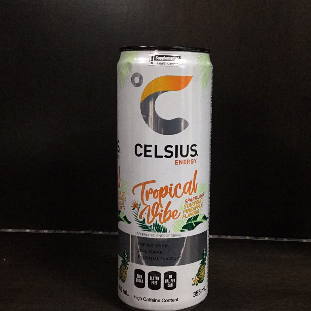 Celsius energy- tropical vibe- 140mg caffeine