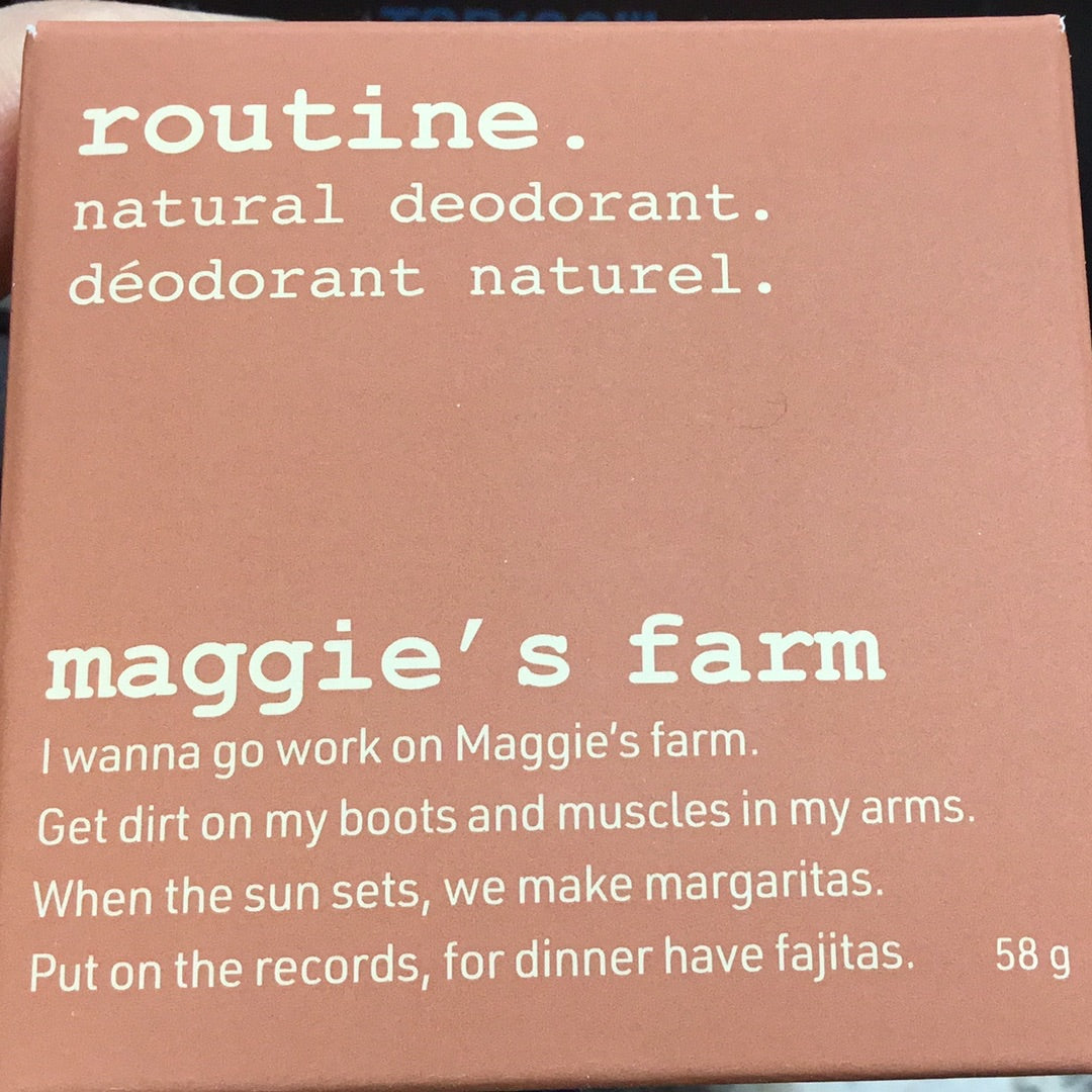 Routine Jar - Maggie’s farm