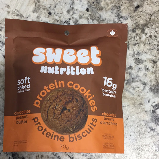 Sweet nutrition protein cookies- chocolate peanut butter